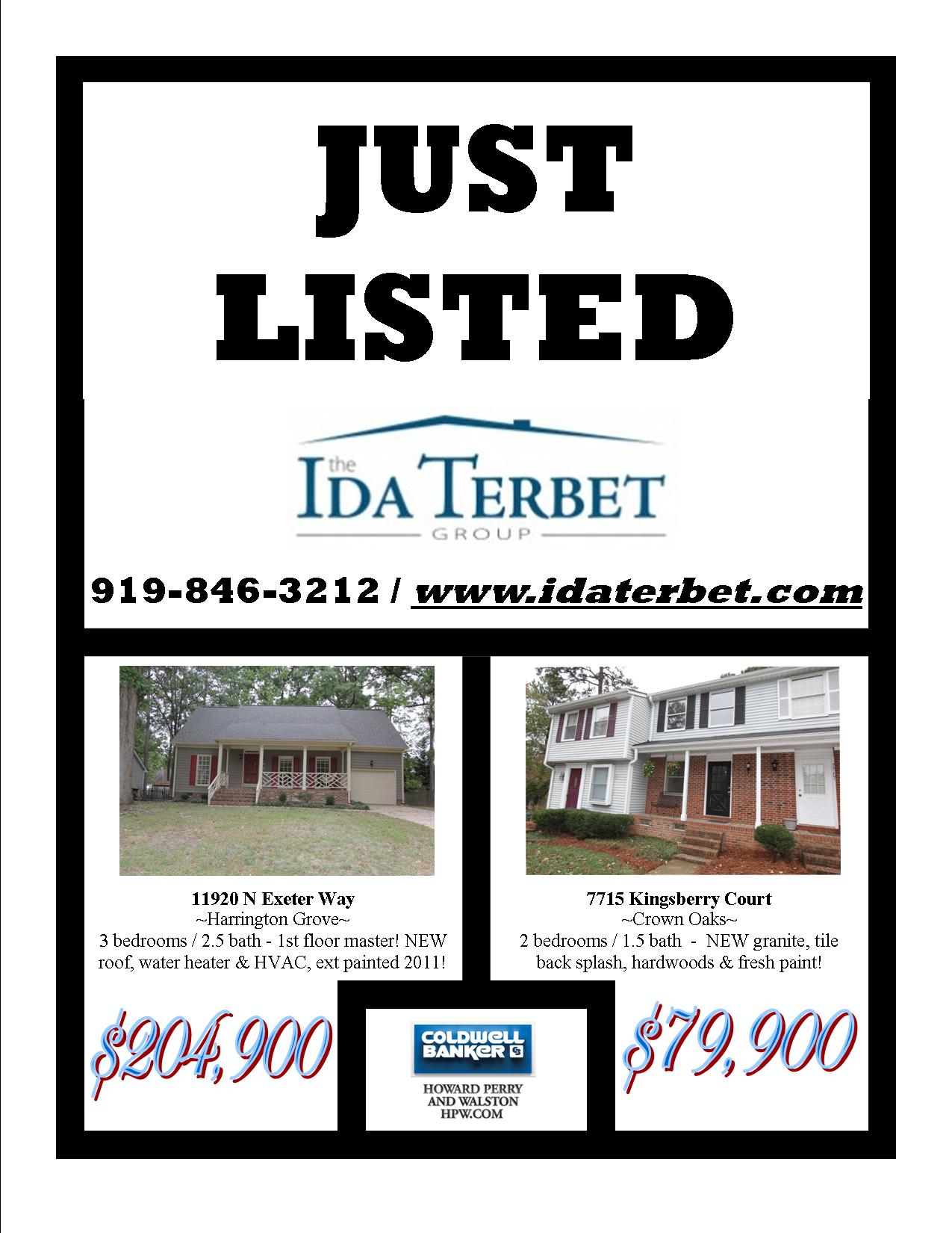 just listed 10-14-13